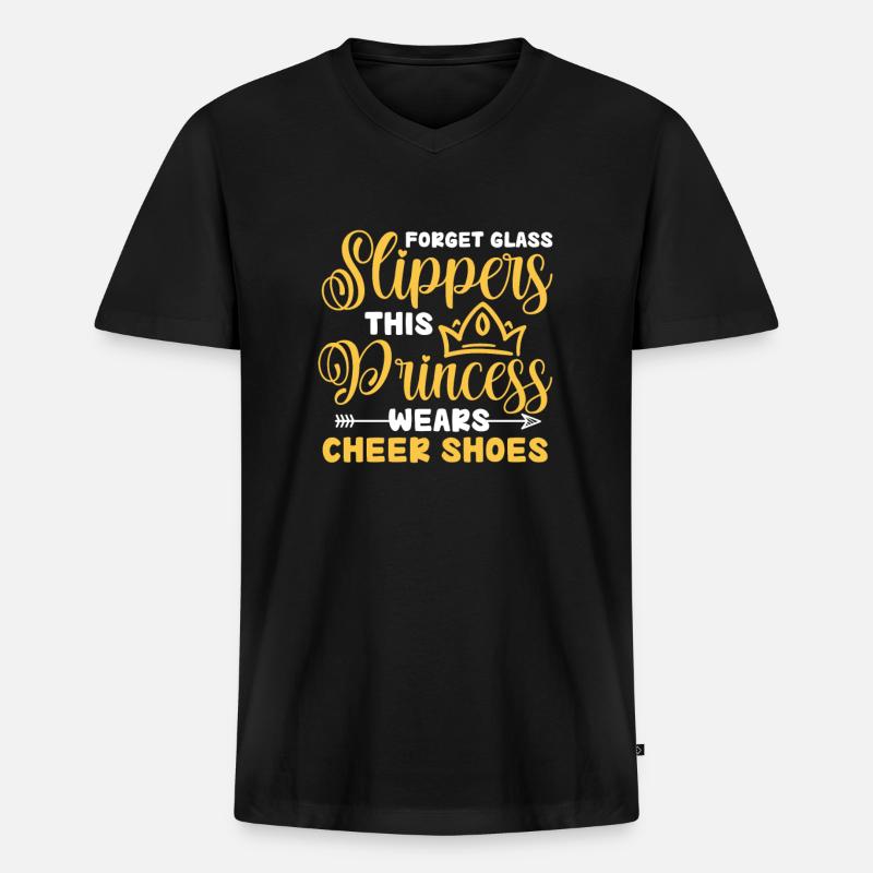 Cheerleader - Männer Premium Bio T-Shirt mit V-Ausschnitt - Schwarz