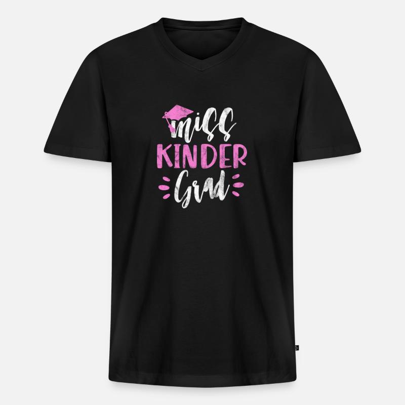 Kindergarten - Männer Premium Bio T-Shirt mit V-Ausschnitt - Schwarz