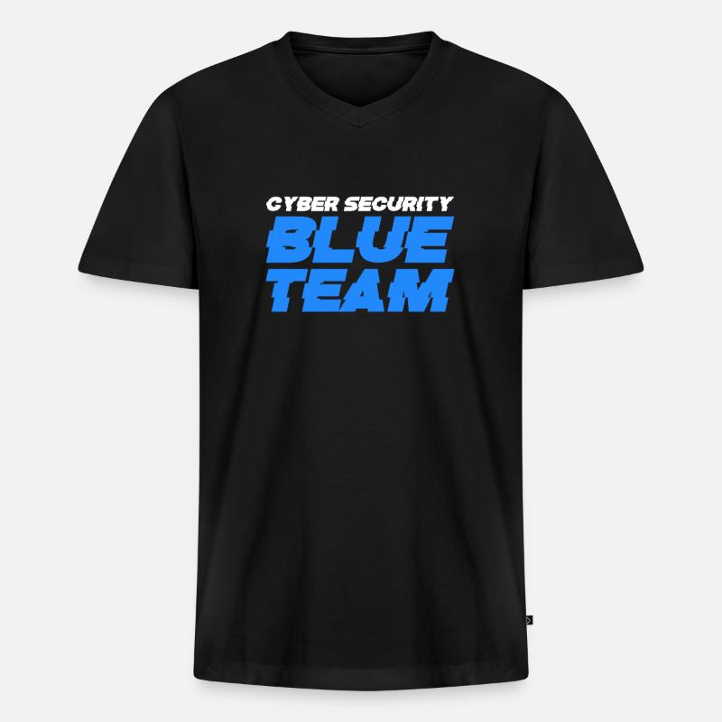 Hacker Coder Computer Hacking Cadeau - T-shirt encolure en V Premium bio Homme - noir