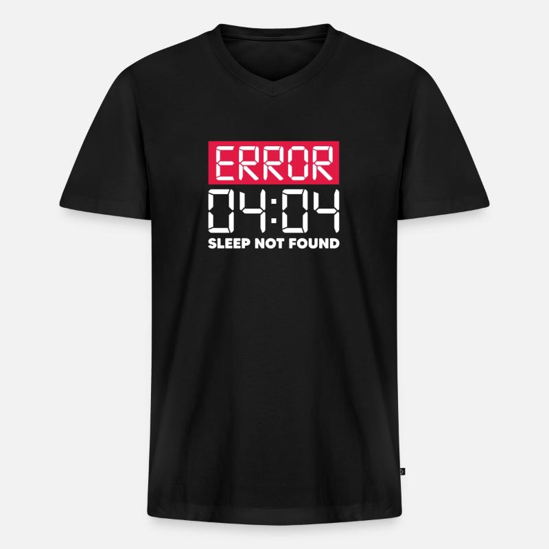 Hacker Coder Computer Hacking Cadeau - T-shirt encolure en V Premium bio Homme - noir