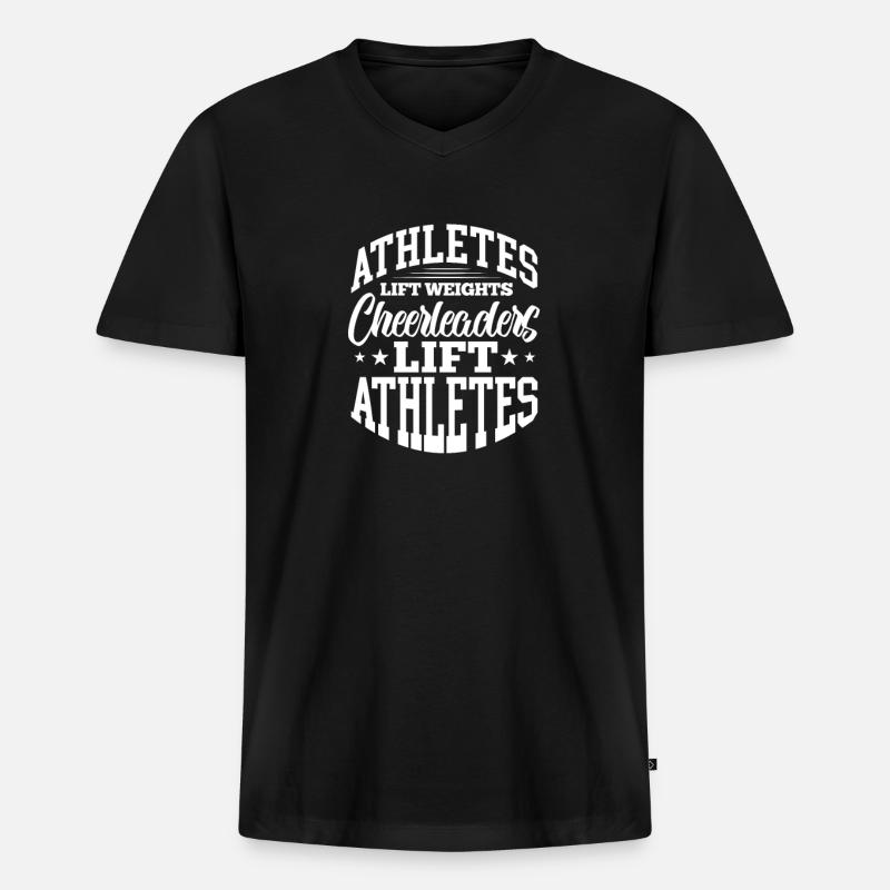 Cheerleader - Männer Premium Bio T-Shirt mit V-Ausschnitt - Schwarz