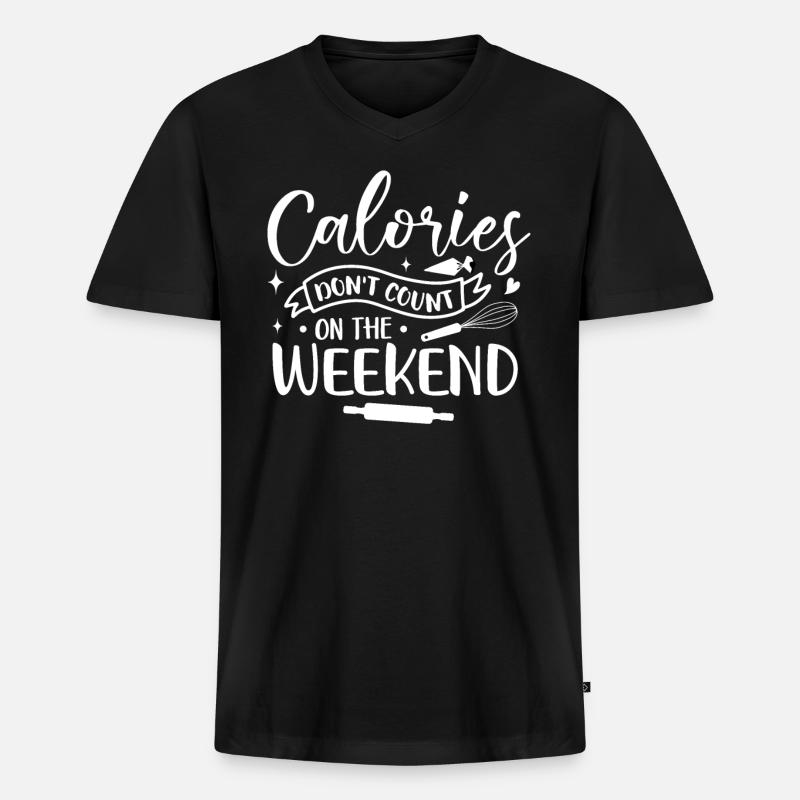 Bäcker Bäckerein Backwaren Backen Geschenk - Männer Premium Bio T-Shirt mit V-Ausschnitt - Schwarz
