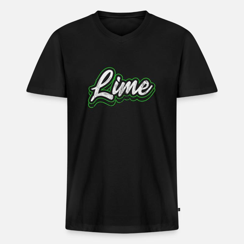 Tequila - Männer Premium Bio T-Shirt mit V-Ausschnitt - Schwarz