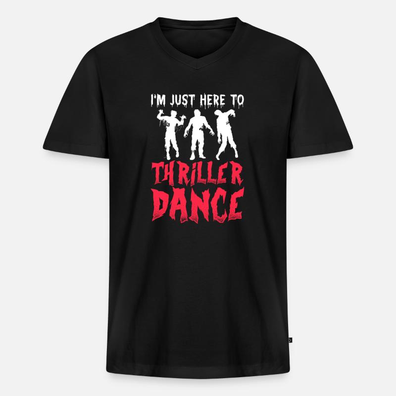 Zombie Zombie-Jäger Zombieapokalypse Geschenk - Männer Premium Bio T-Shirt mit V-Ausschnitt - Schwarz