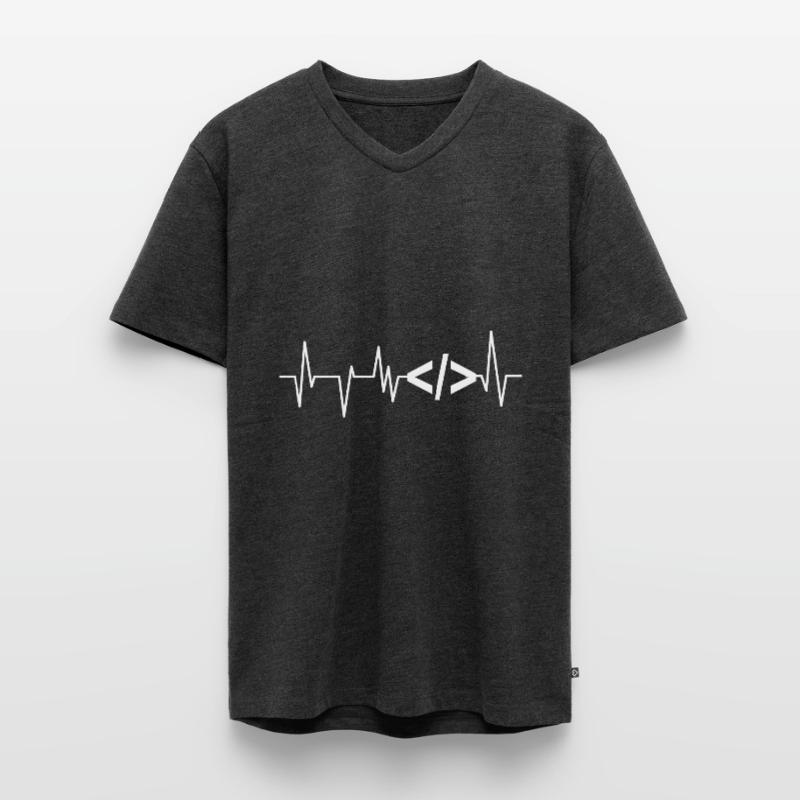 Programmeur Geek Programmeur Programmeur Informatique Codeur L T-shirt encolure en V Premium bio Homme