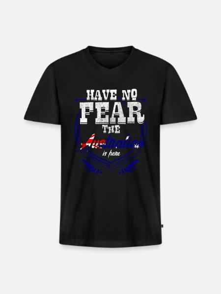 Australien Australier - Männer Premium Bio T-Shirt mit V-Ausschnitt - Schwarz