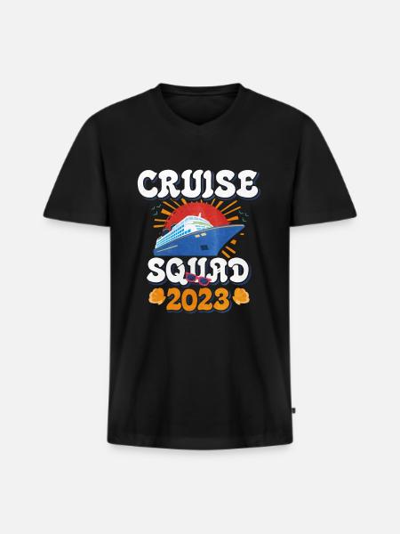 Cruise Squad 2023 - Men's Premium Organic T-shirt with V-neck - black