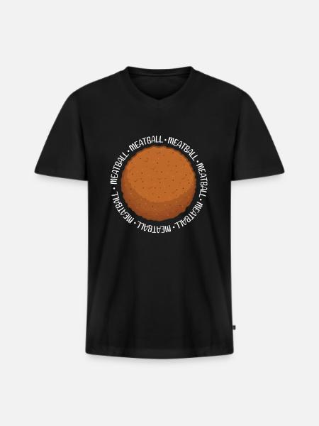 Meatballs Meatballs Gift - Men's Premium Organic T-shirt with V-neck - black