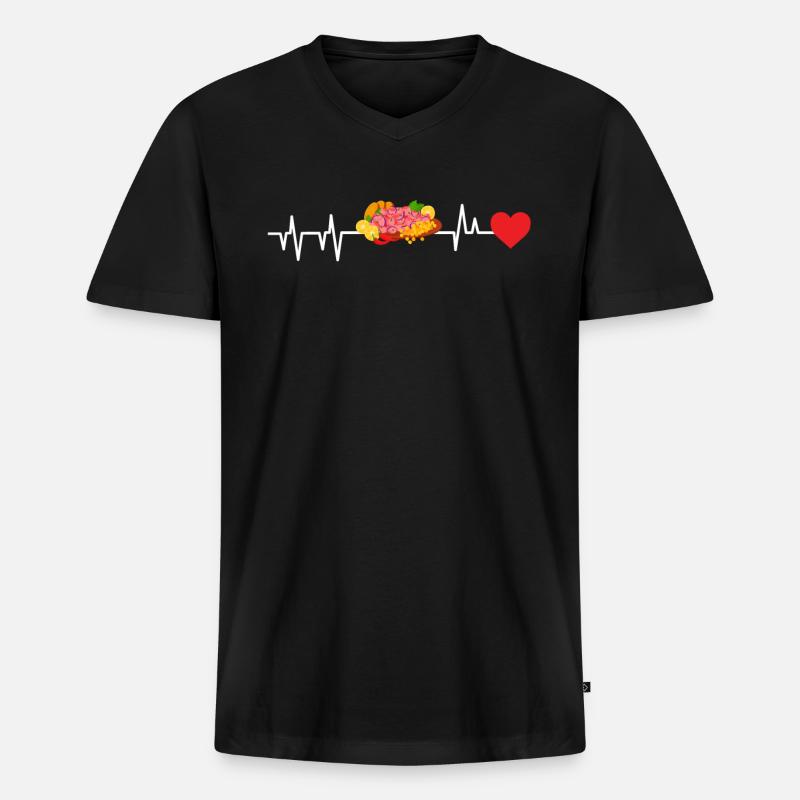 Ceviche - Männer Premium Bio T-Shirt mit V-Ausschnitt - Schwarz