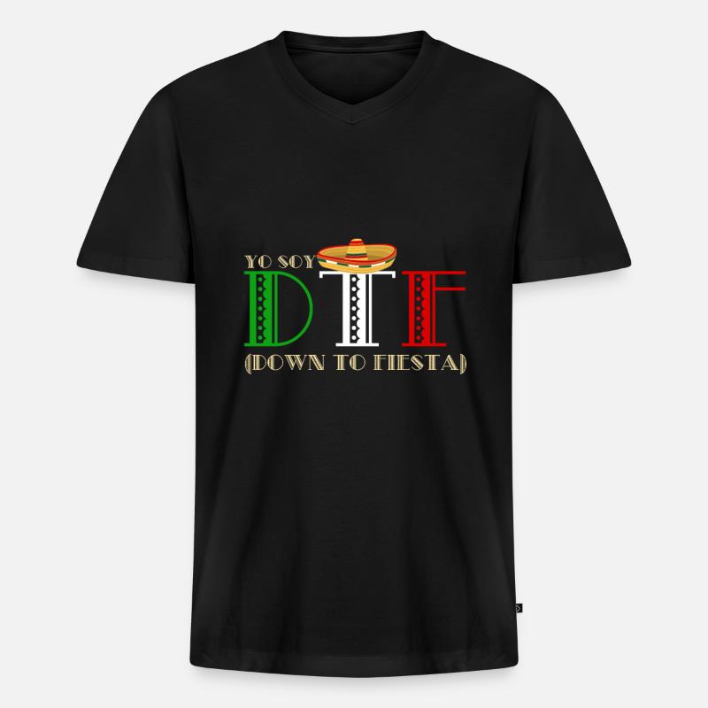 Cinco De Mayo - Männer Premium Bio T-Shirt mit V-Ausschnitt - Schwarz