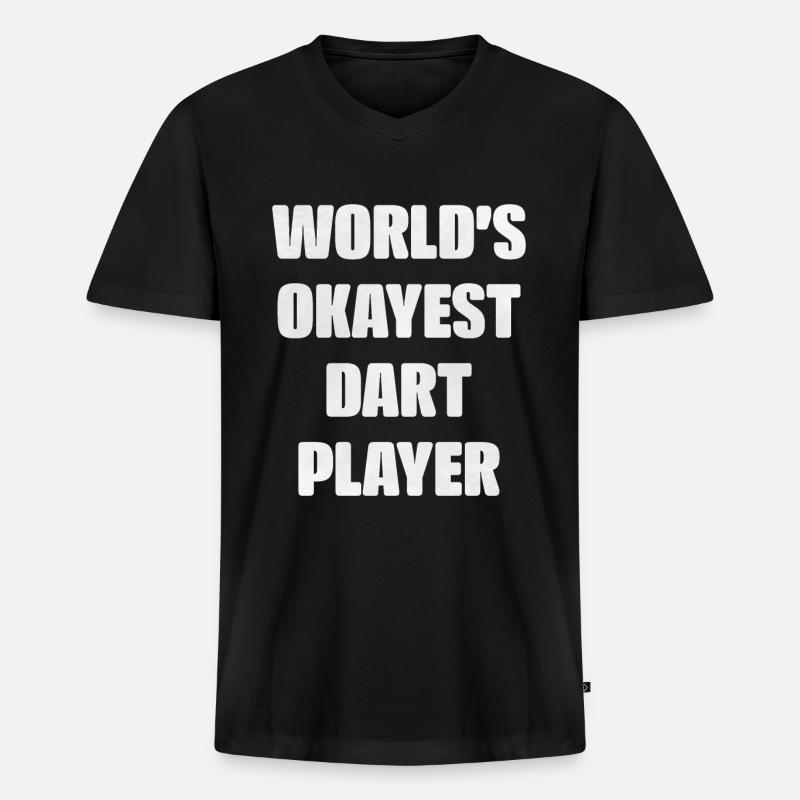 Darts - Männer Premium Bio T-Shirt mit V-Ausschnitt - Schwarz