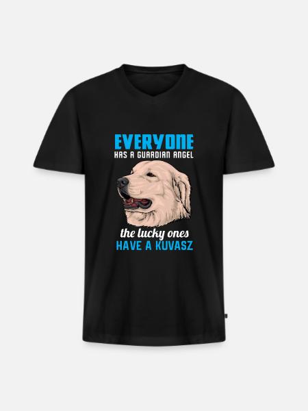 envelope - Men's Premium Organic T-shirt with V-neck - black