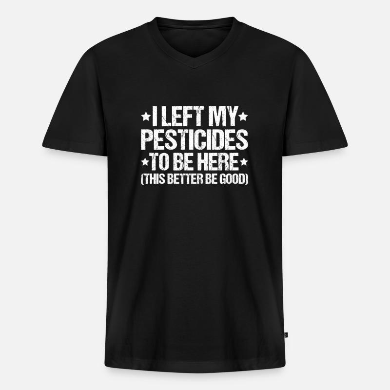 Schädlingsbekämpfer Kammerjäger Exterminator - Männer Premium Bio T-Shirt mit V-Ausschnitt - Schwarz