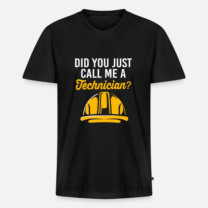 Nuklear Nuklearmedizin Atom Radiologie - Männer Premium Bio T-Shirt mit V-Ausschnitt - Schwarz