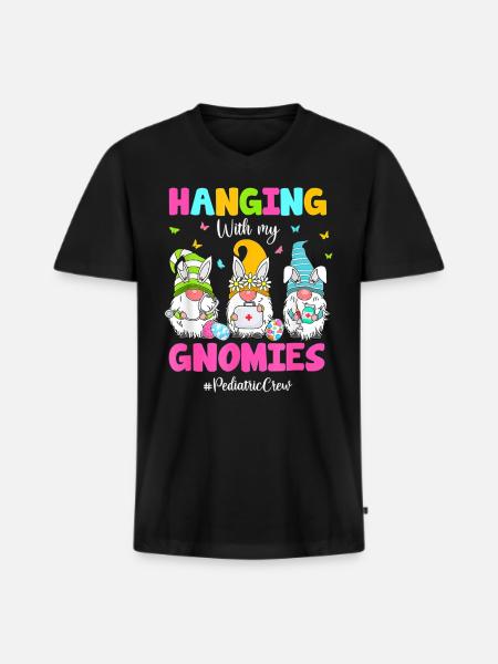 Ostern - Männer Premium Bio T-Shirt mit V-Ausschnitt - Schwarz