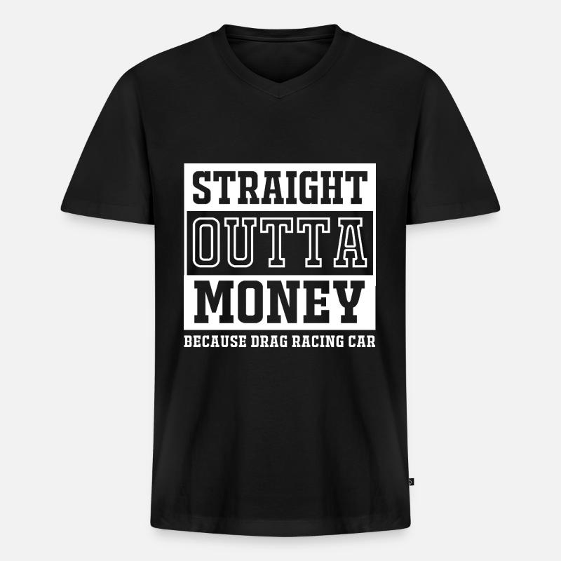 Drag Race - Männer Premium Bio T-Shirt mit V-Ausschnitt - Schwarz