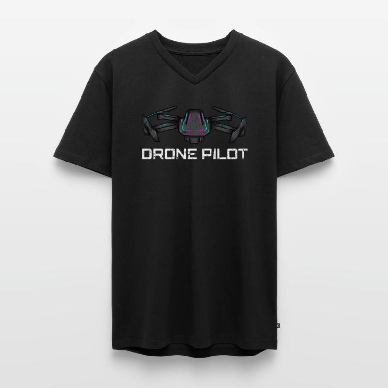 Drone Drone Pilot Drone Operator Quadcopter Men's Premium Organic T-shirt with V-neck