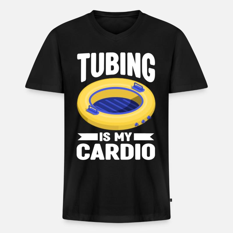 Velomobil - Männer Premium Bio T-Shirt mit V-Ausschnitt - Schwarz