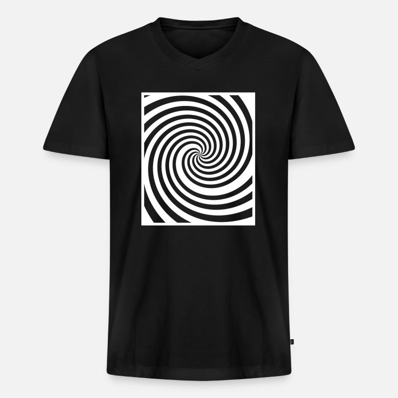 STRUDEL (w) - Männer Premium Bio T-Shirt mit V-Ausschnitt - Schwarz