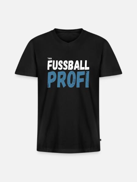 Tischfußball Profi Tischfußballer - Männer Premium Bio T-Shirt mit V-Ausschnitt - Schwarz