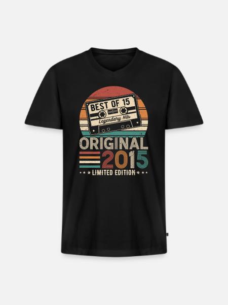 Gift from Heaven 2015 - Men's Premium Organic T-shirt with V-neck - black