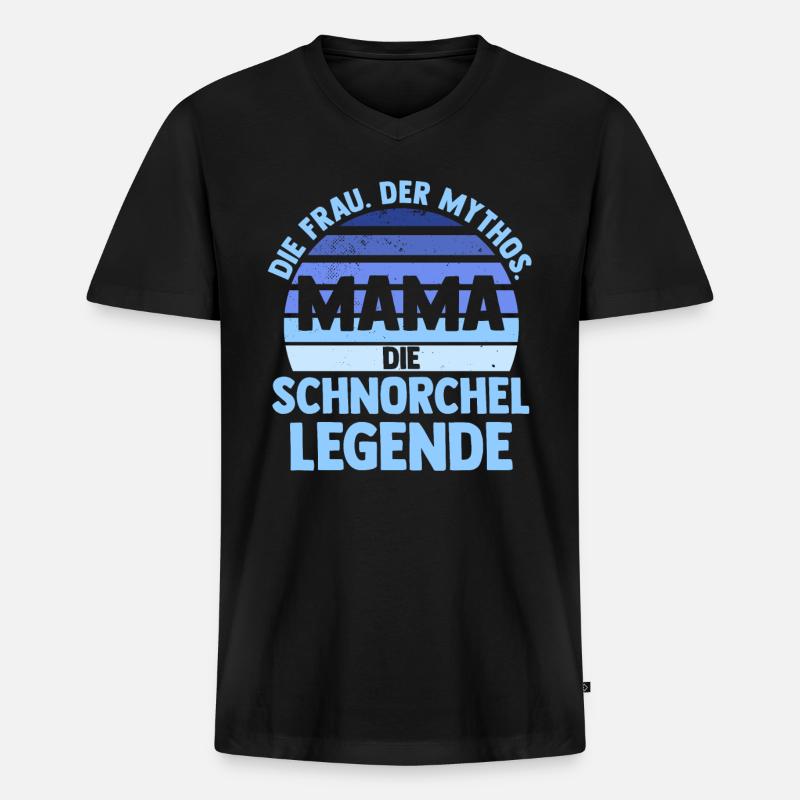 Schullehrerin Lehrerin - Männer Premium Bio T-Shirt mit V-Ausschnitt - Schwarz