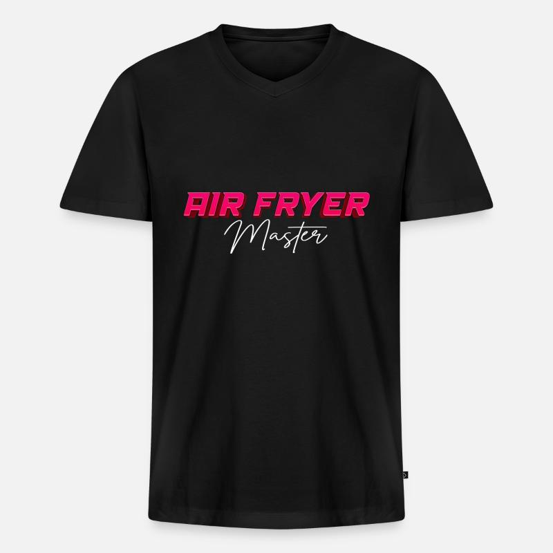 Heißluftfritteuse Master Culinary Crafts - Männer Premium Bio T-Shirt mit V-Ausschnitt - Schwarz