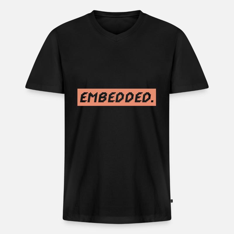 Embedded System - Männer Premium Bio T-Shirt mit V-Ausschnitt - Schwarz