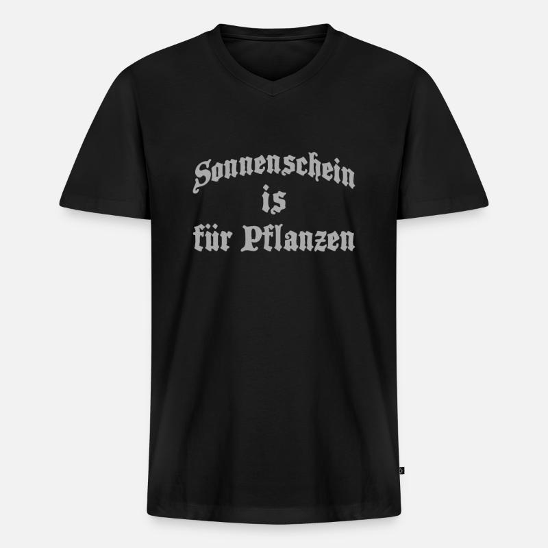 Gothic Emo - Männer Premium Bio T-Shirt mit V-Ausschnitt - Schwarz