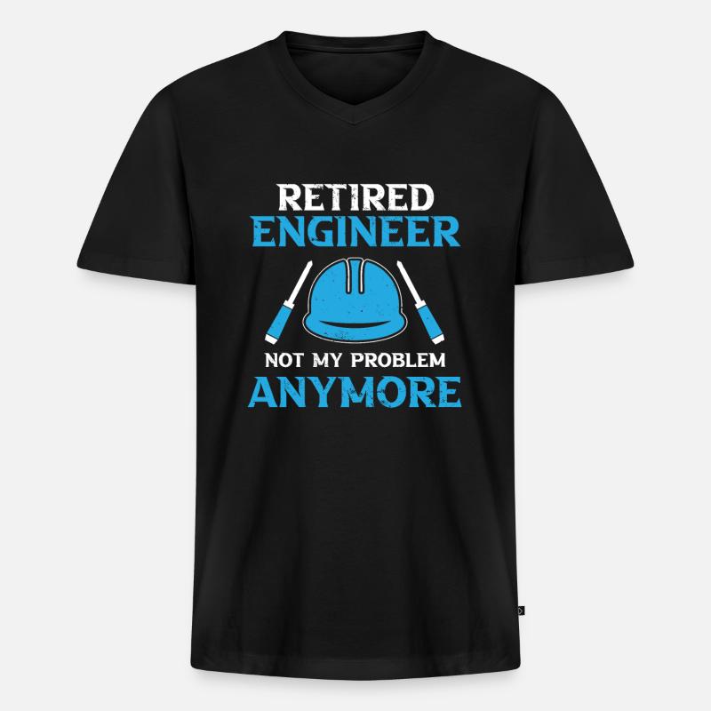 Engineer Technician Technical System - Men's Premium Organic T-shirt with V-neck - black