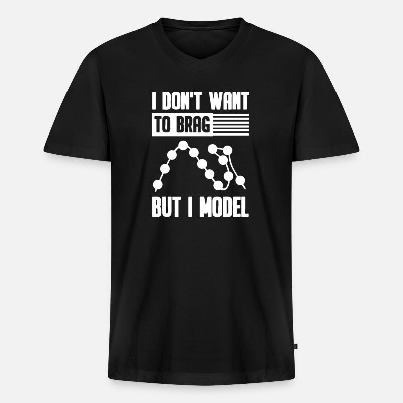 Data Science Analyst Data Scientist - Männer Premium Bio T-Shirt mit V-Ausschnitt - Schwarz