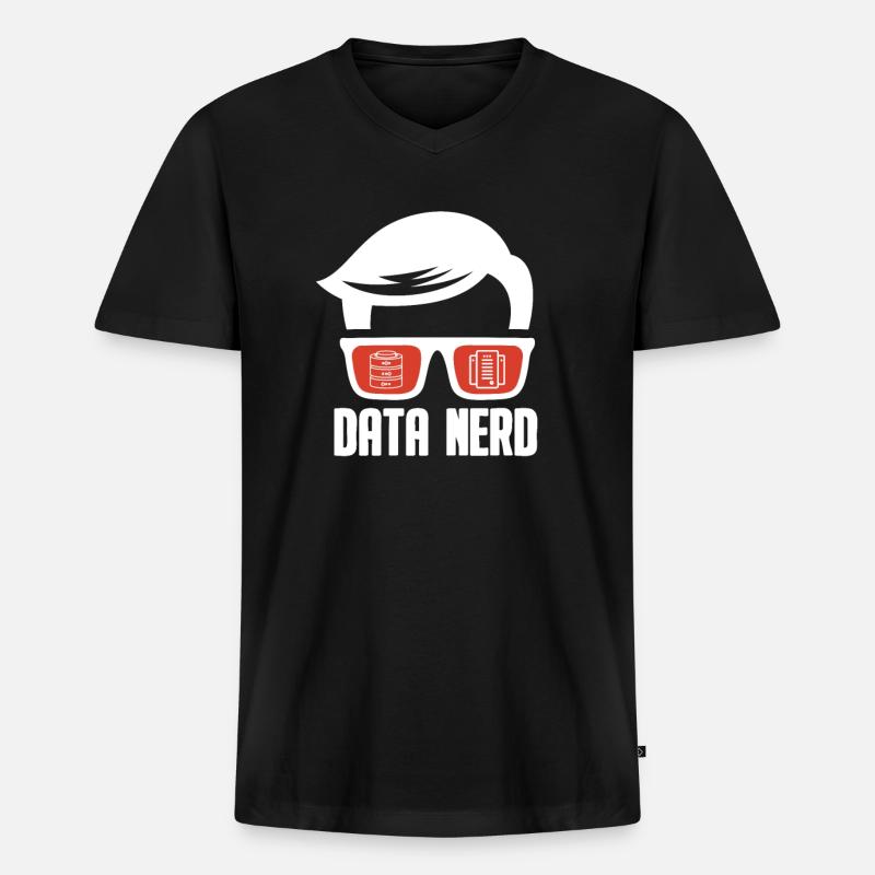 Data Science Analyst Data Scientist - Men's Premium Organic T-shirt with V-neck - black