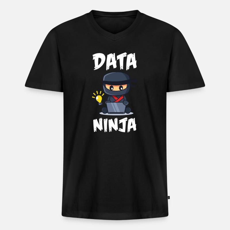 Data Science Analyst Data Scientist - Männer Premium Bio T-Shirt mit V-Ausschnitt - Schwarz