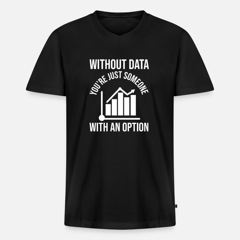 Data Science Analyst Data Scientist - T-shirt encolure en V Premium bio Homme - noir