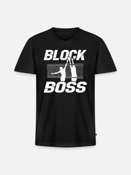 Volleyball Beach Volleyball - Men's Premium Organic T-shirt with V-neck - black