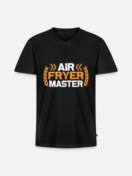 Heißluftfritteuse Master Culinary Crafts - Männer Premium Bio T-Shirt mit V-Ausschnitt - Schwarz