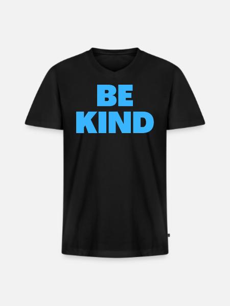 Be Kind - Christian Quotes - Men's Premium Organic T-shirt with V-neck - black