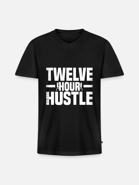Industriekletterer - Männer Premium Bio T-Shirt mit V-Ausschnitt - Schwarz