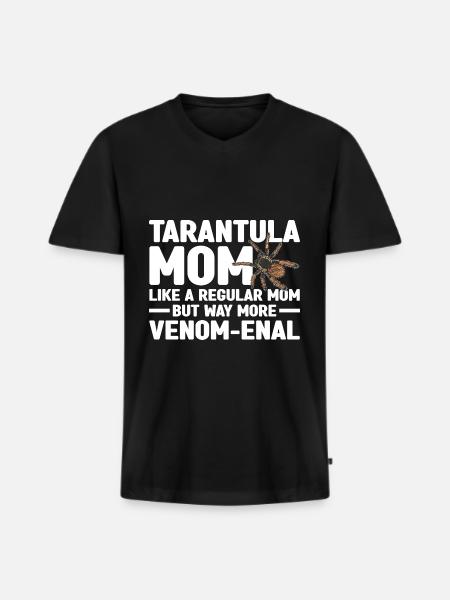 Tarantula - Männer Premium Bio T-Shirt mit V-Ausschnitt - Schwarz