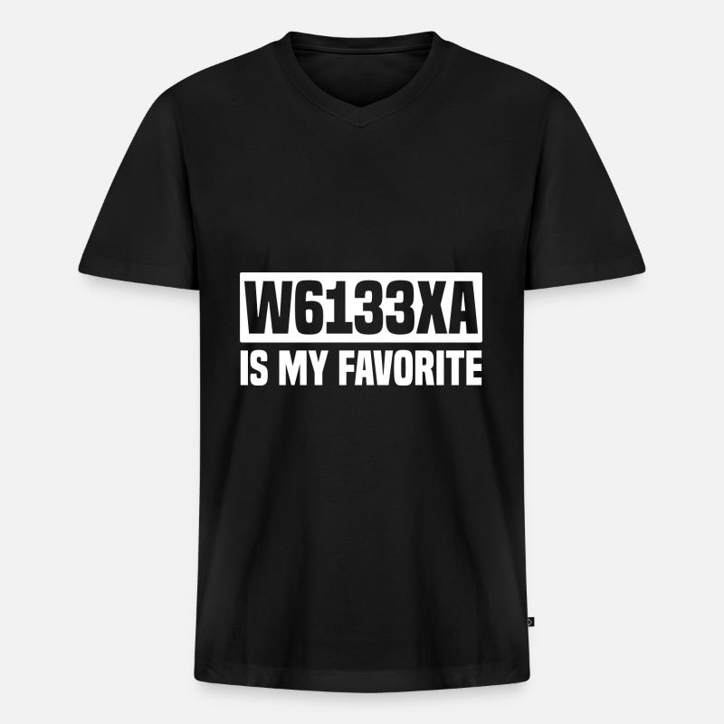 Kodierfachkraft - Männer Premium Bio T-Shirt mit V-Ausschnitt - Schwarz
