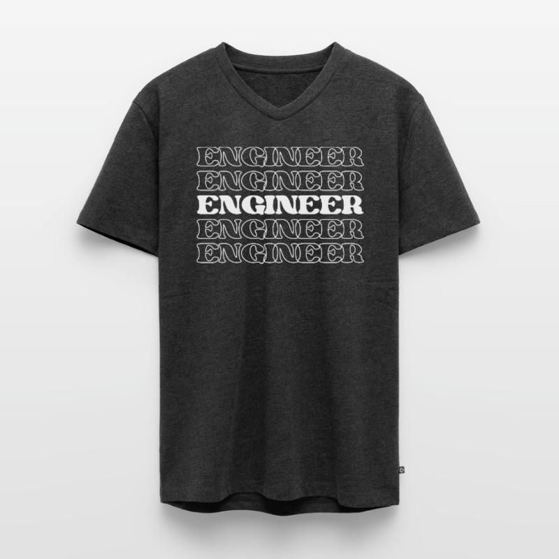 Engineer Designer Developer Technician Builder Men's Premium Organic T-shirt with V-neck