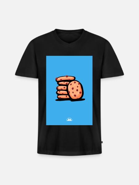 Cookies - Männer Premium Bio T-Shirt mit V-Ausschnitt - Schwarz
