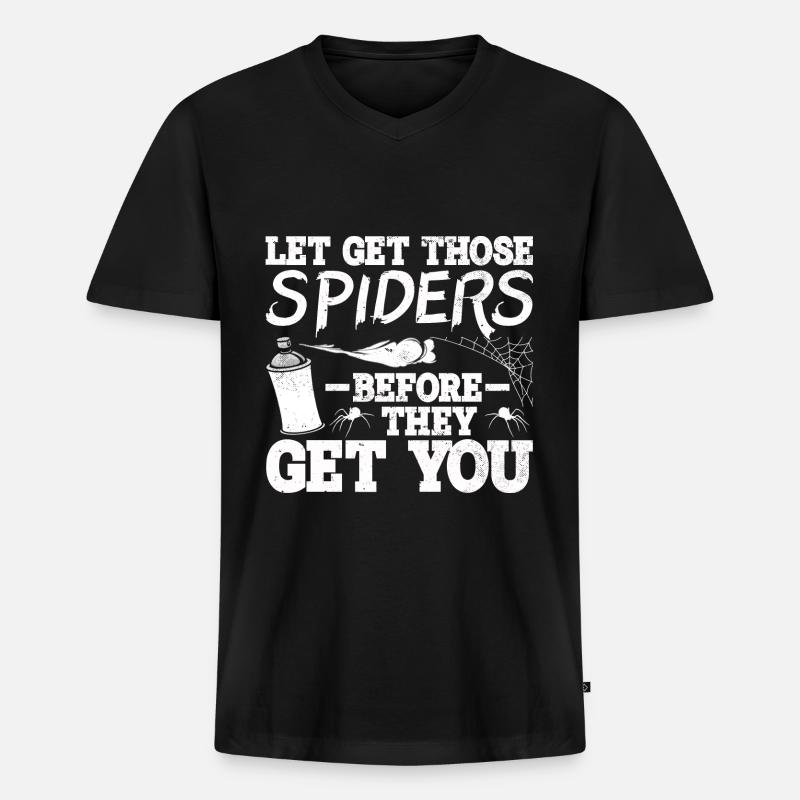 Kammerjäger Geschenk Schädlingsbekämpfer Entwester - Männer Premium Bio T-Shirt mit V-Ausschnitt - Schwarz