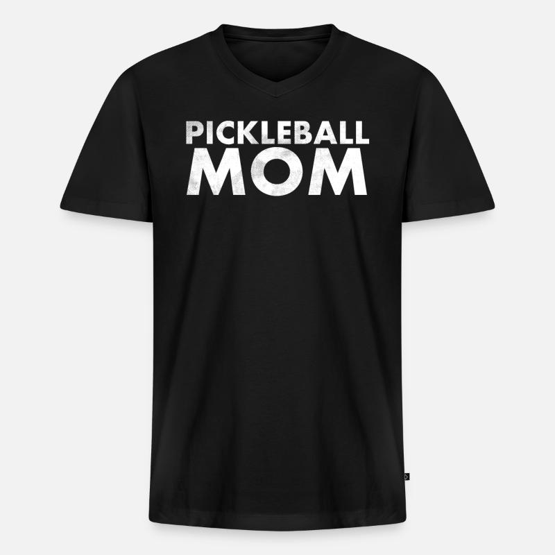 Pickleball-mutter Für Pickleball-spieler Oder - Männer Premium Bio T-Shirt mit V-Ausschnitt - Schwarz