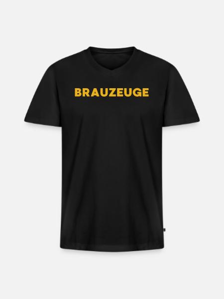 Brewware-biertrinker - Männer Premium Bio T-Shirt mit V-Ausschnitt - Schwarz