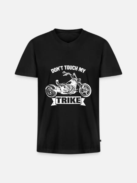 Trike - Men's Premium Organic T-shirt with V-neck - black