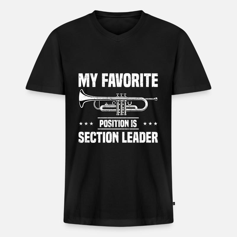 Marschkapelle - Männer Premium Bio T-Shirt mit V-Ausschnitt - Schwarz