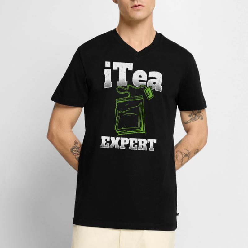 Informatiker Spruch It Experte Computer Nerd Admin Männer Premium Bio T-Shirt mit V-Ausschnitt
