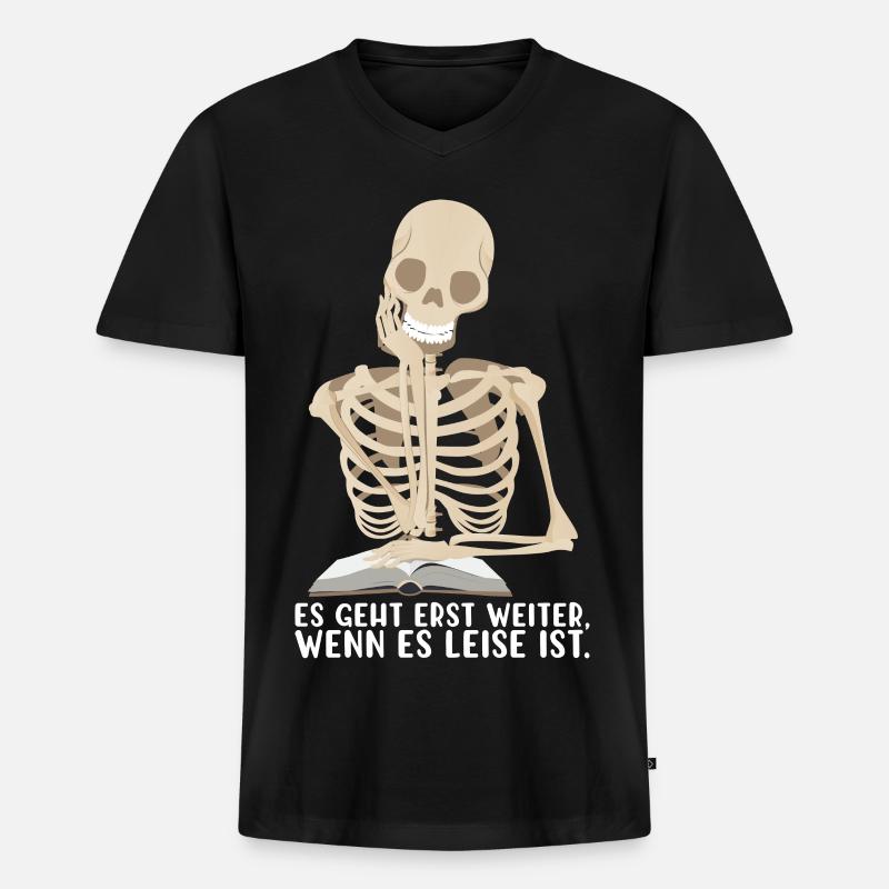Lehrer - Männer Premium Bio T-Shirt mit V-Ausschnitt - Schwarz