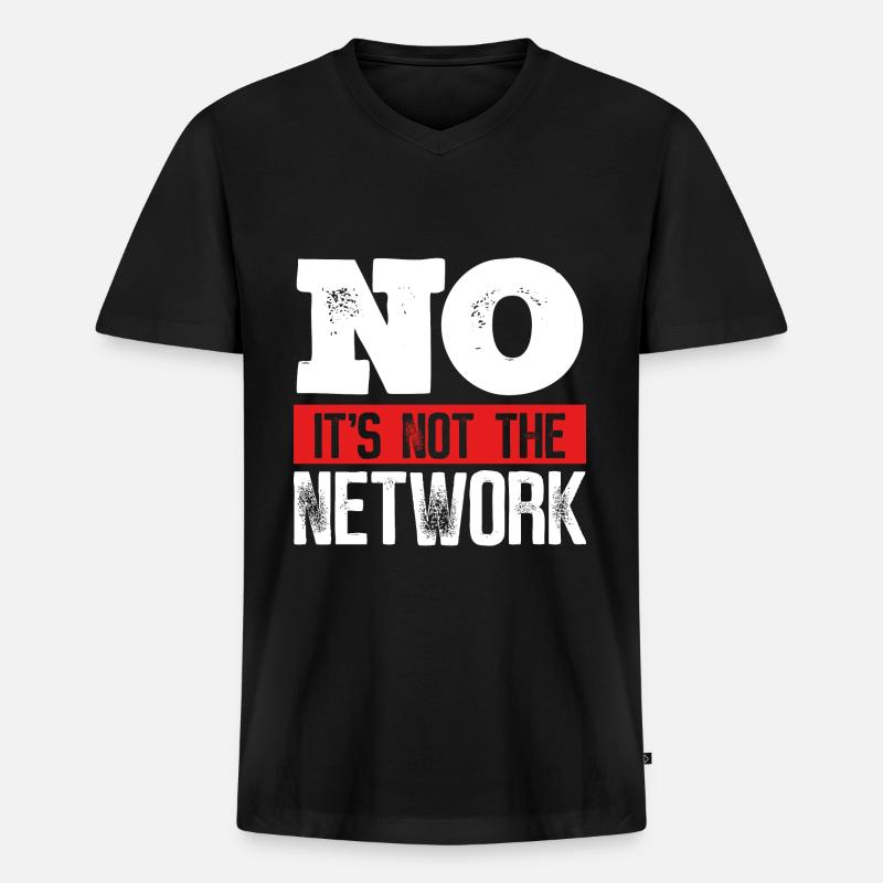 Network Engineer Its not the Computer Server - T-shirt encolure en V Premium bio Homme - noir